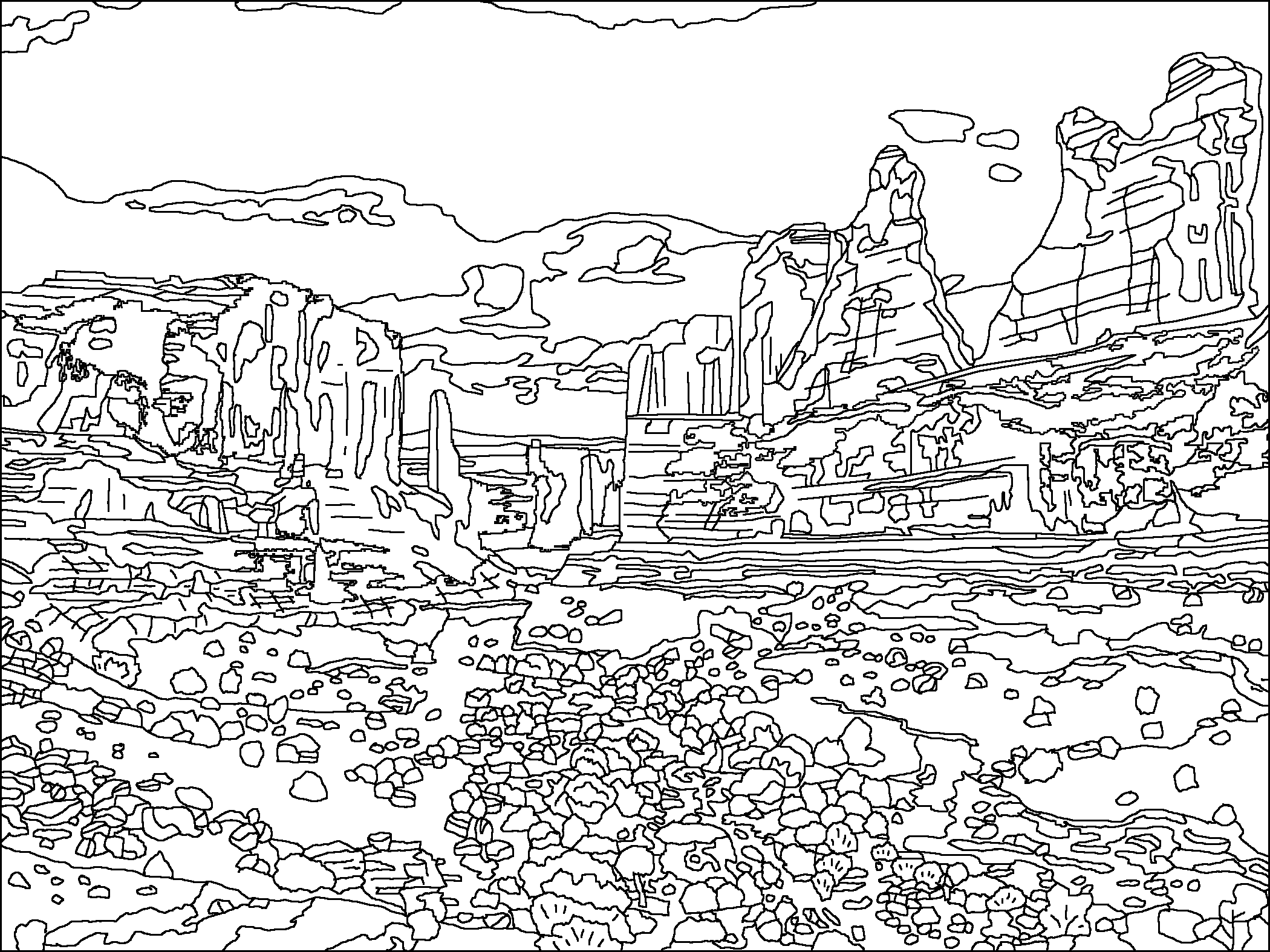 Arches National Park coloring #10, Download drawings