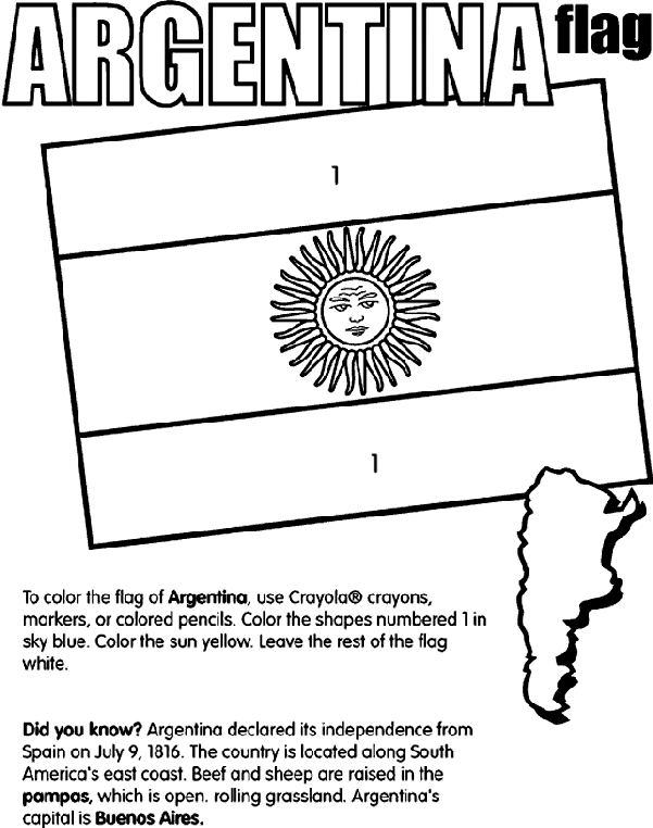 Argentina coloring #13, Download drawings