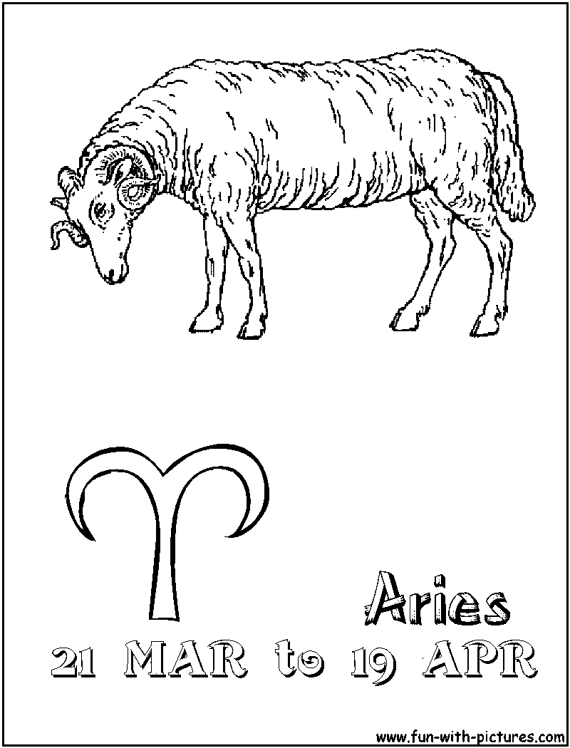 Aries coloring #14, Download drawings