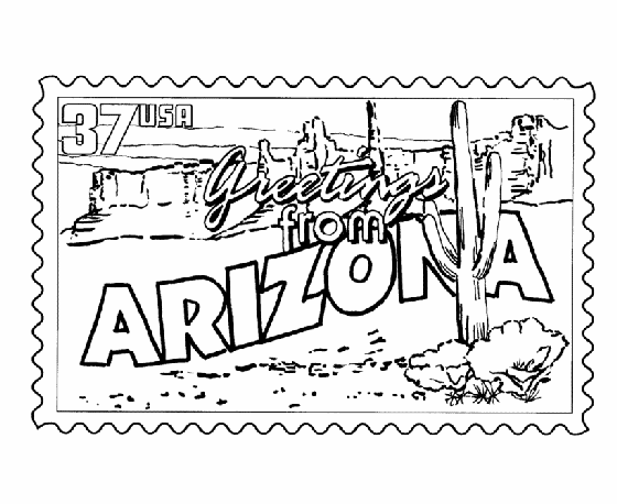 Arizona coloring #19, Download drawings