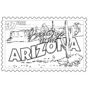 Arizona coloring #12, Download drawings