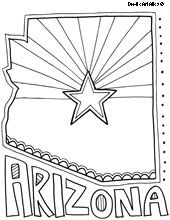 Arizona coloring #18, Download drawings