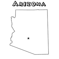 Arizona coloring #14, Download drawings