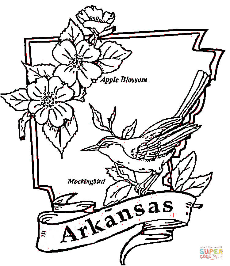 Arkansas coloring #12, Download drawings