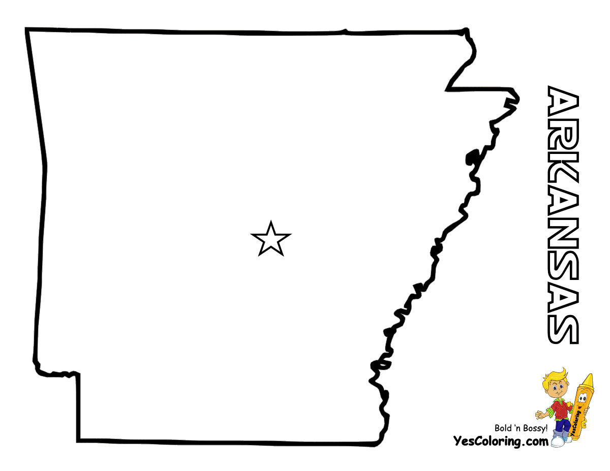 Arkansas coloring #10, Download drawings