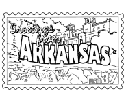 Arkansas coloring #6, Download drawings