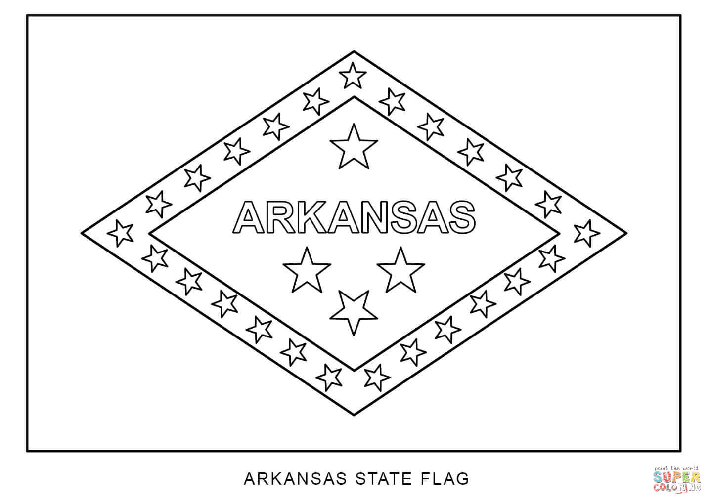 Arkansas coloring #7, Download drawings