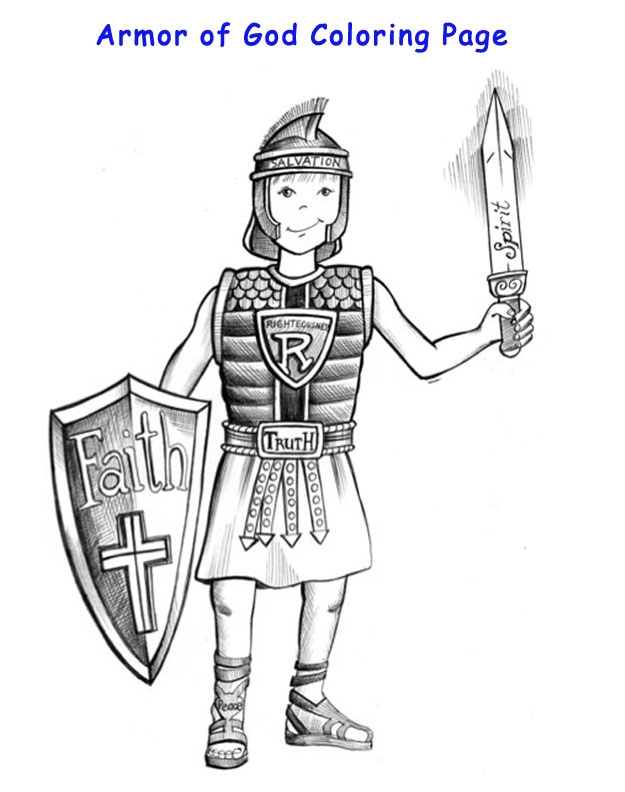 Armor coloring #15, Download drawings