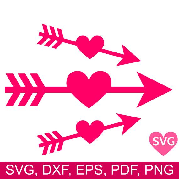 arrow with heart svg #409, Download drawings