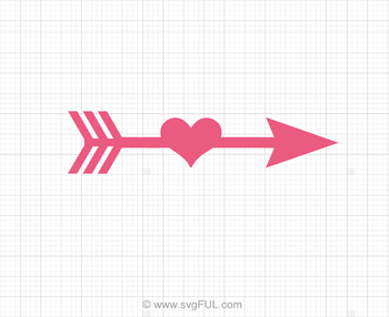 arrow with heart svg #408, Download drawings