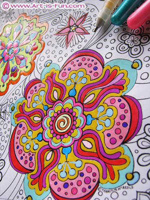 Artistic coloring #14, Download drawings