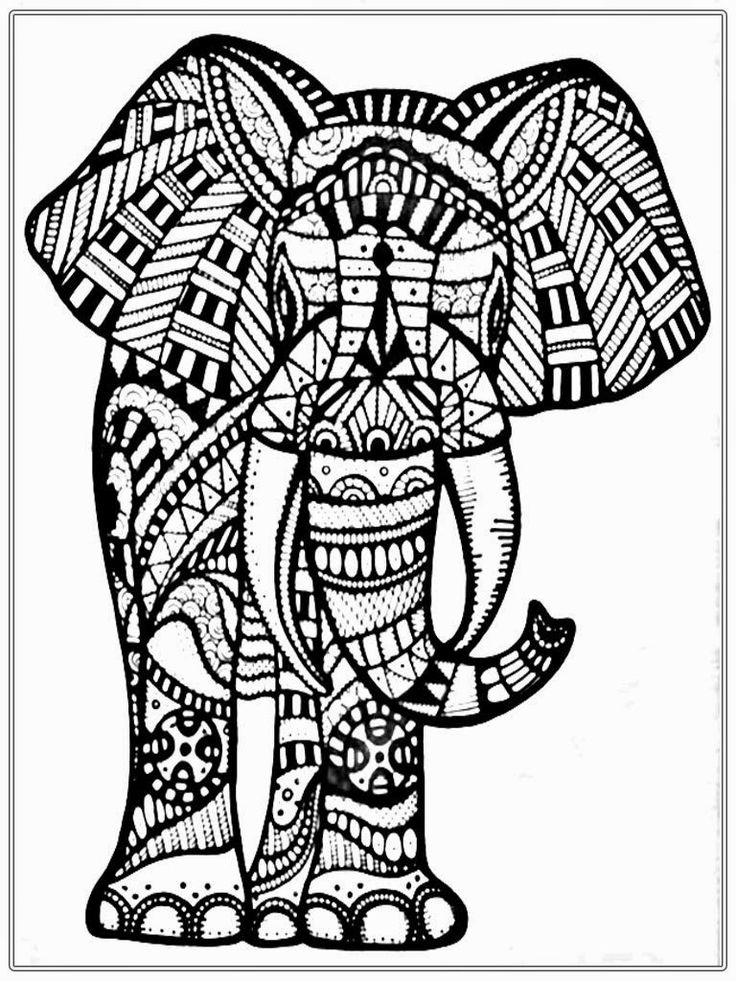 Asian Elephant coloring #17, Download drawings