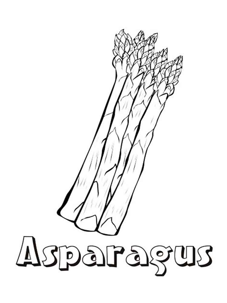 Asparagus coloring #16, Download drawings