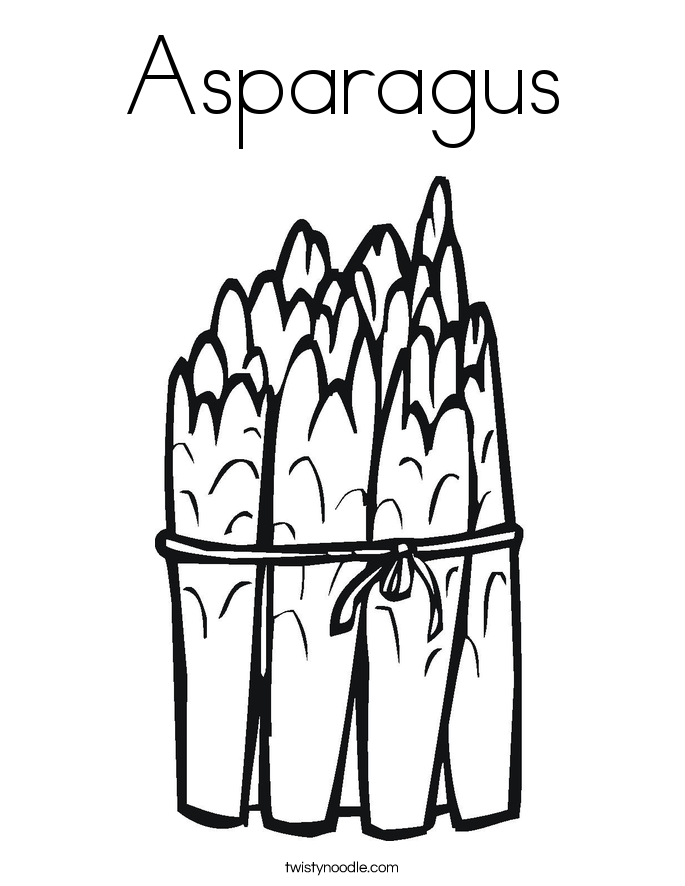 Asparagus coloring #20, Download drawings