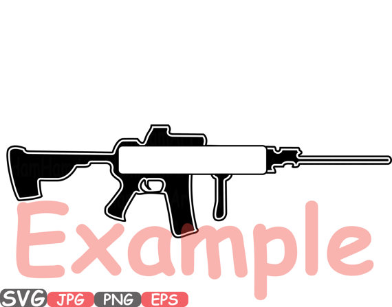 Assault Rifle svg #6, Download drawings