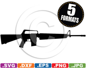 Assault Rifle svg #4, Download drawings