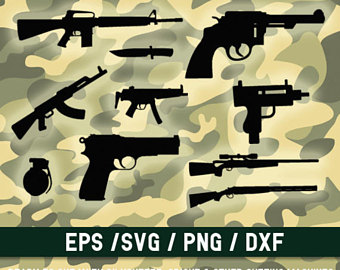 Assault Rifle svg #2, Download drawings