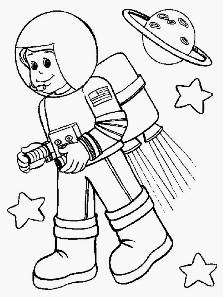 Astronaut coloring #18, Download drawings