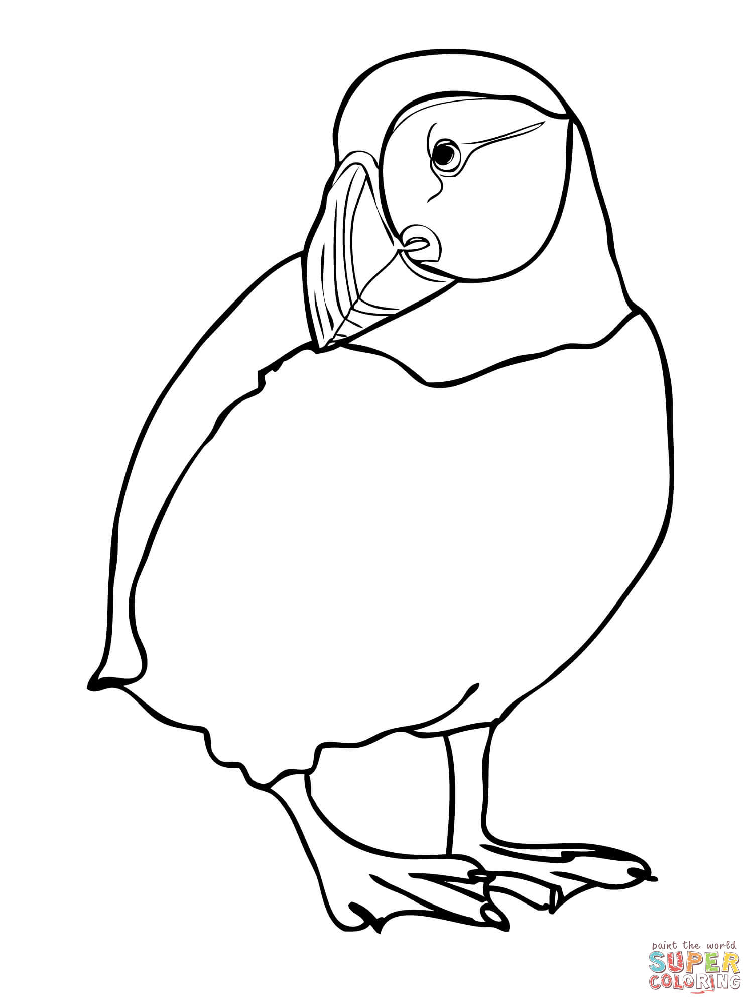 Puffin coloring #15, Download drawings