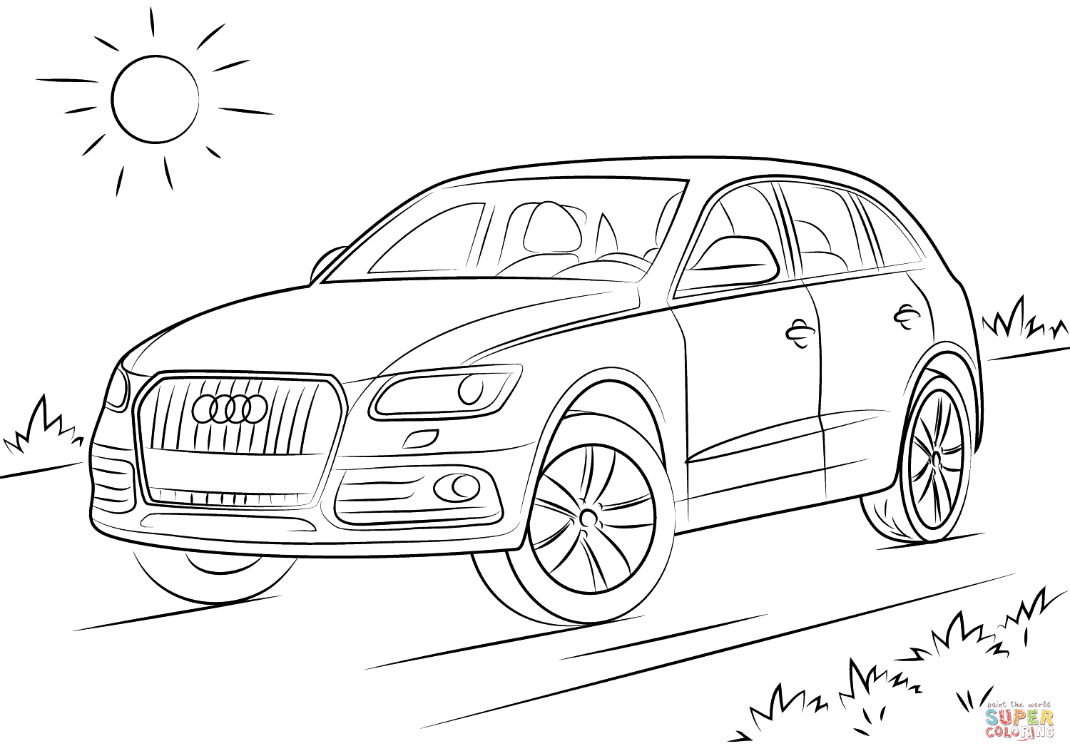 Audi coloring #10, Download drawings
