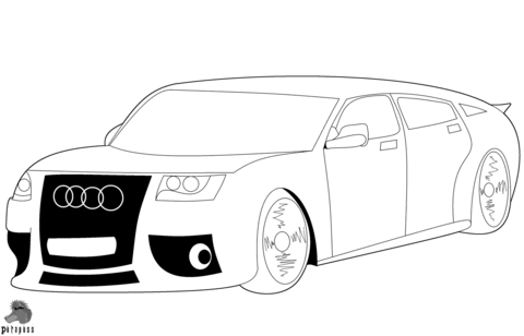 Audi coloring #11, Download drawings