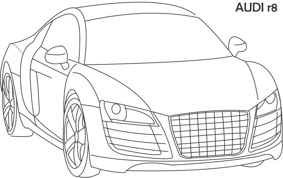 Audi coloring #5, Download drawings
