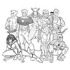 Avengers coloring #20, Download drawings