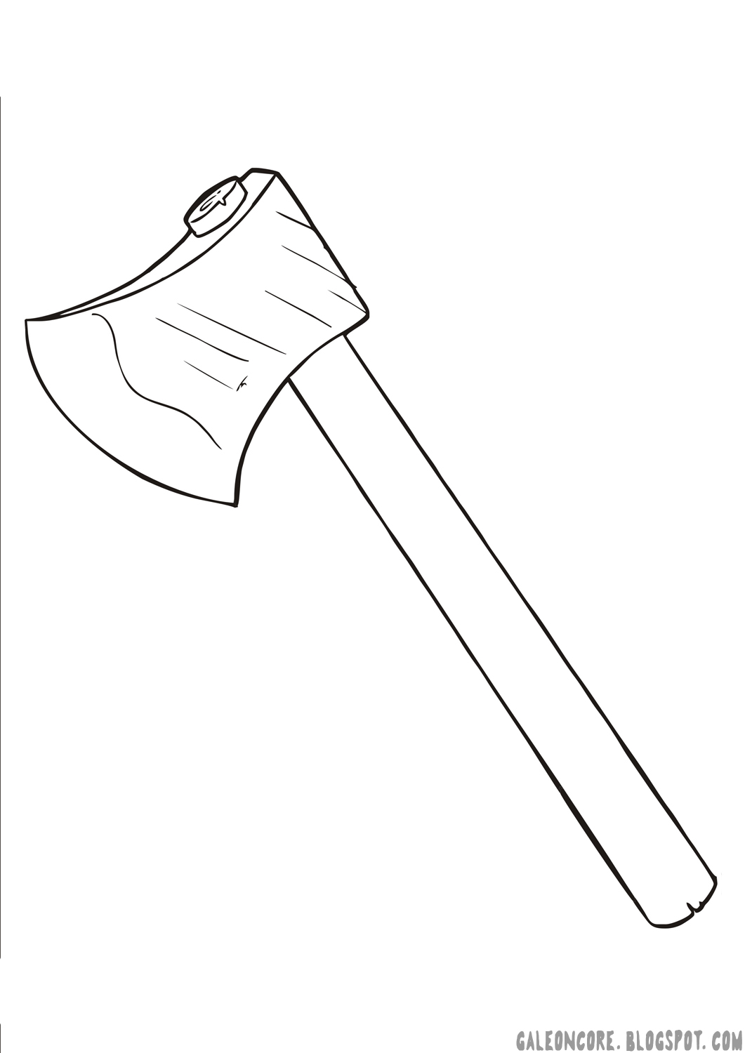 Elisha Floating Axe Head Coloring Page Sketch Coloring Page