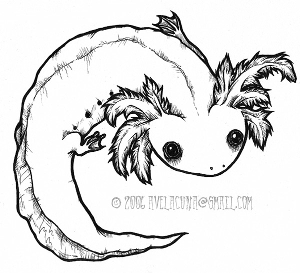 Axolotl Printable