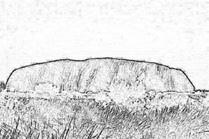 Ayers Rock coloring #6, Download drawings