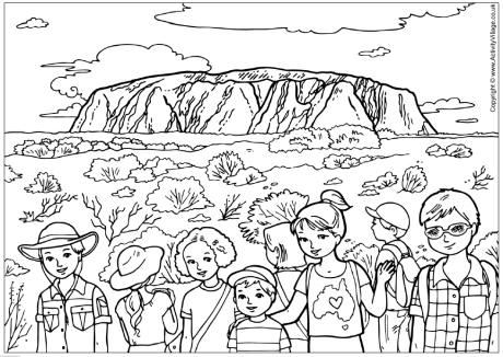 Ayers Rock coloring #19, Download drawings