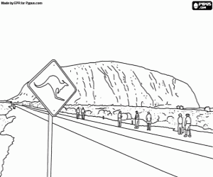 Ayers Rock coloring #15, Download drawings