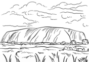 Ayers Rock coloring #14, Download drawings