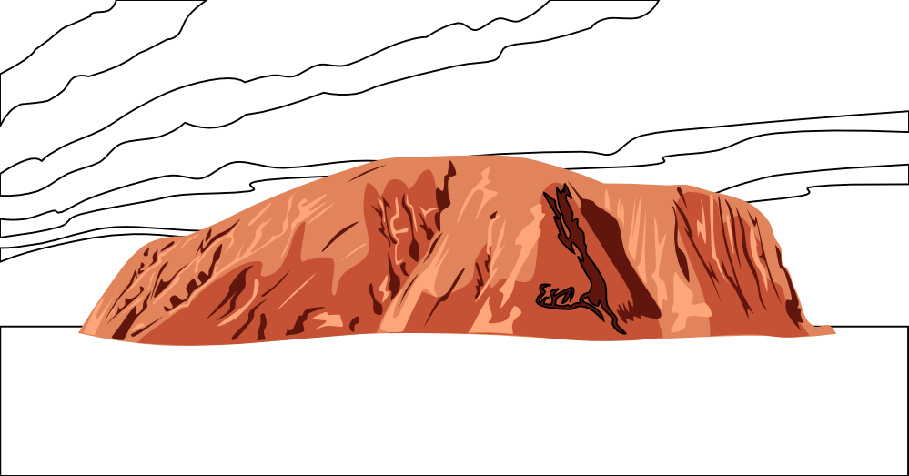 Ayers Rock coloring #9, Download drawings