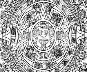 Aztec Civilization coloring #2, Download drawings