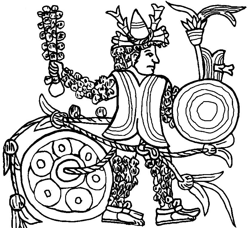 Aztec Civilization coloring #11, Download drawings
