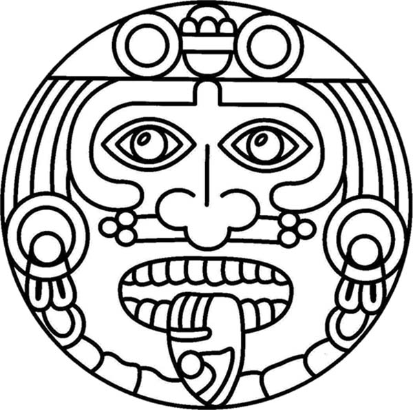Aztecs coloring #10, Download drawings