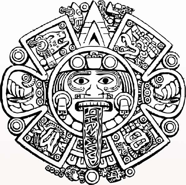 Aztecs coloring #13, Download drawings