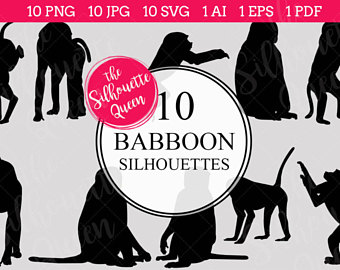 Baboon svg #2, Download drawings