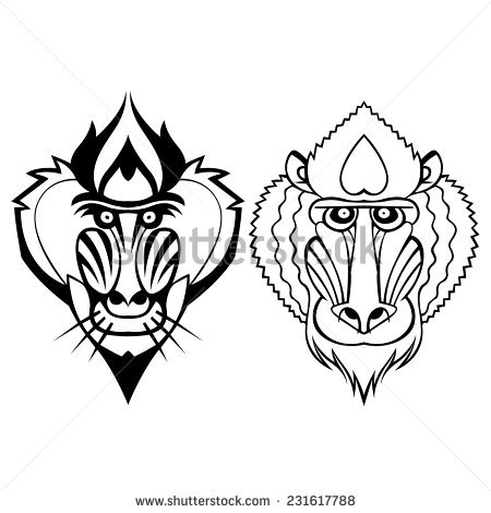 Baboon svg #8, Download drawings