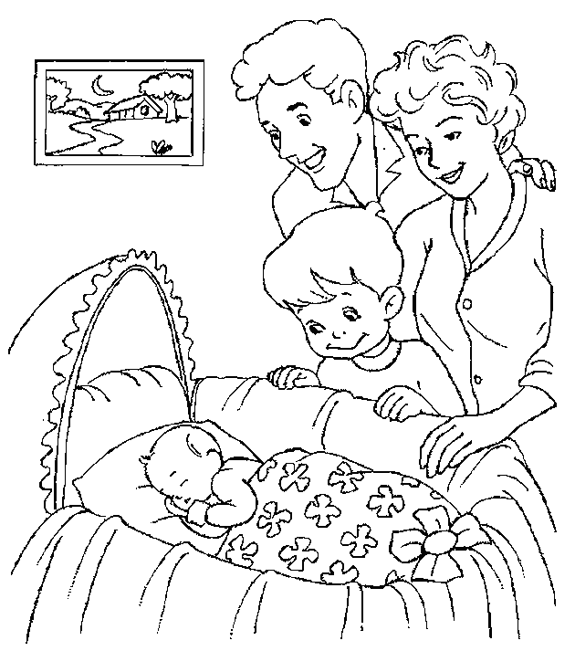 Baby coloring #9, Download drawings