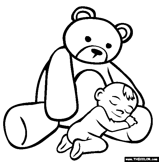 Baby coloring #19, Download drawings
