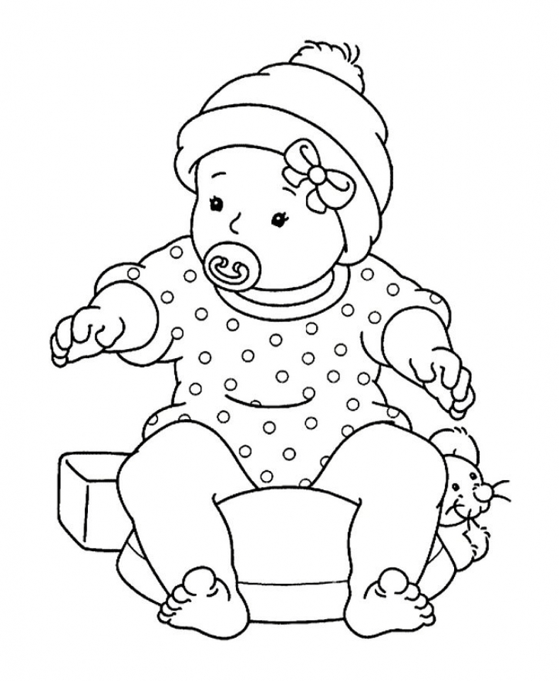 Baby coloring #14, Download drawings