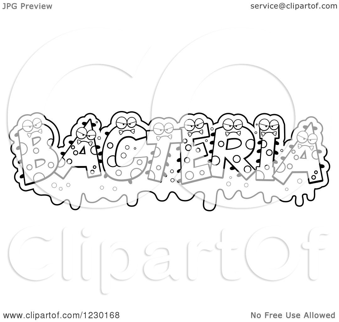 Bacteria coloring #1, Download drawings