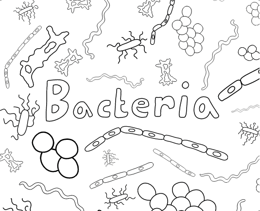 Microbe coloring #18, Download drawings