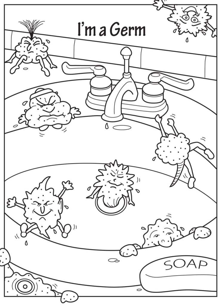 Bacteria coloring #14, Download drawings