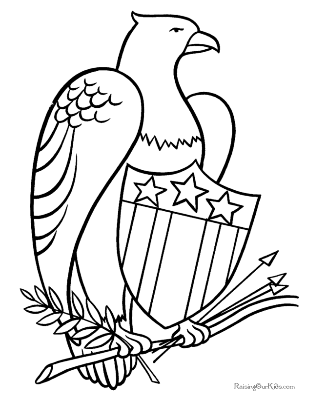Bald Eagle coloring #4, Download drawings