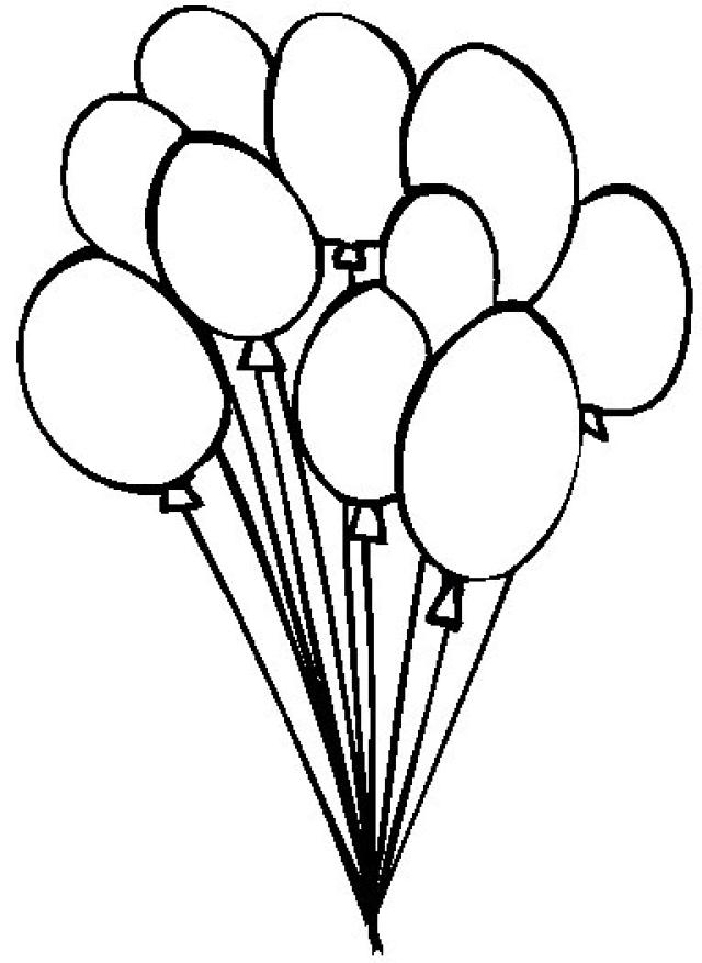 Balloon coloring #10, Download drawings