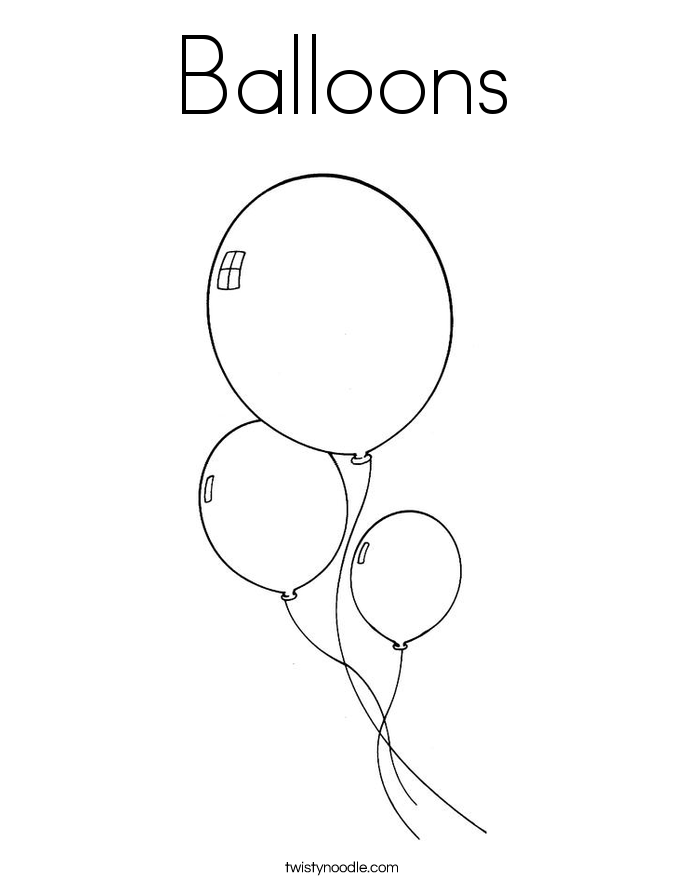 Balloon coloring #20, Download drawings