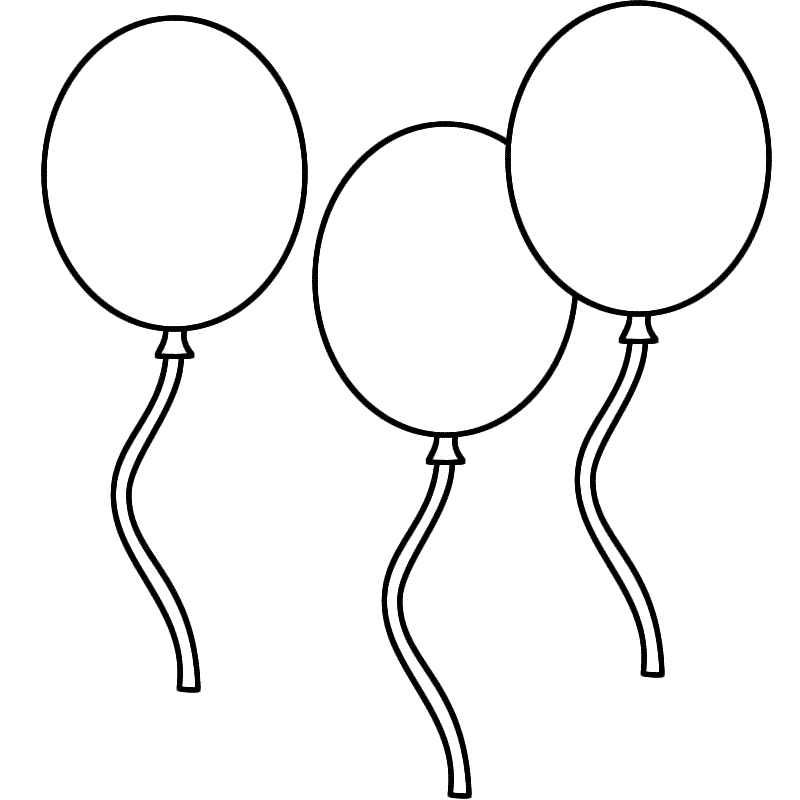 Balloon coloring #15, Download drawings